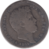 1857 120 GRANA NAPLES SILVER ITALY SCARCE - SILVER WORLD COINS - Cambridgeshire Coins