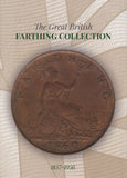 1857 - 1956 GREAT BRITISH FARTHING COIN COLLECTION ALBUM HOLDS 96 COINS - Coin Album - Cambridgeshire Coins