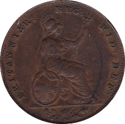 1857 FARTHING ( EF ) B - Farthing - Cambridgeshire Coins