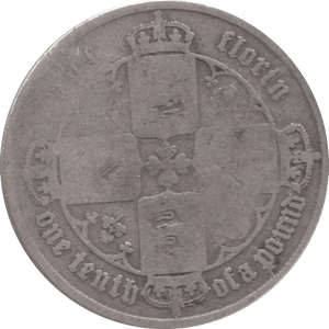 1857 FLORIN ( FAIR ) 3 - FLORIN - Cambridgeshire Coins