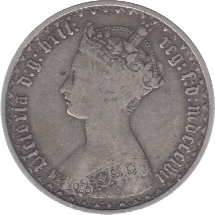 1857 FLORIN ( VF ) 10 - Florin - Cambridgeshire Coins