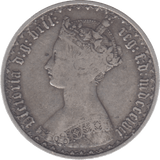 1857 FLORIN ( VF ) 10 - Florin - Cambridgeshire Coins