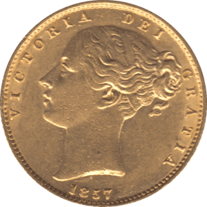 1857 GOLD SOVEREIGN ( GVF ) REF 1 - Sovereign - Cambridgeshire Coins