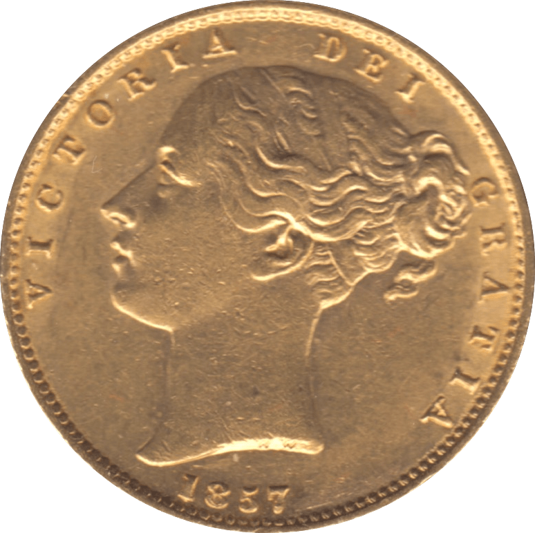 1857 GOLD SOVEREIGN ( GVF ) REF 1 - Sovereign - Cambridgeshire Coins