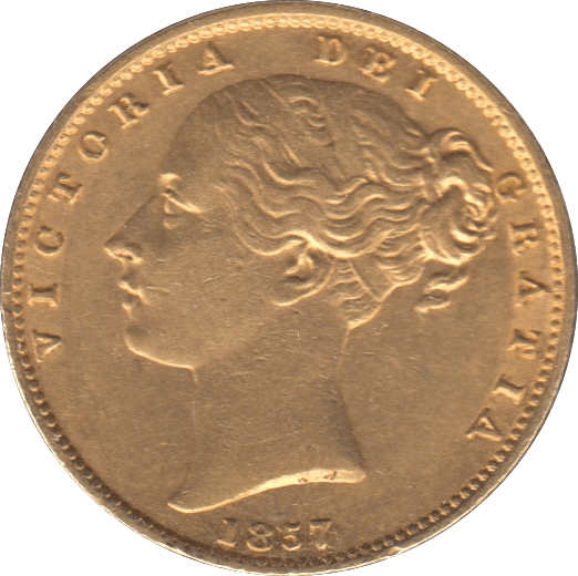 1857 GOLD SOVEREIGN ( GVF ) - Sovereign - Cambridgeshire Coins