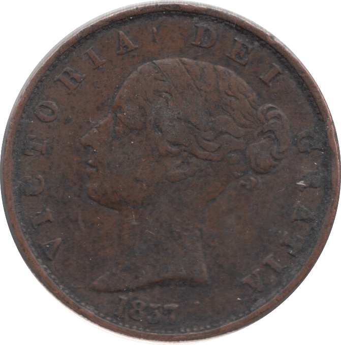 1857 HALF PENNY ( GF ) 3 - HALFPENNY - Cambridgeshire Coins