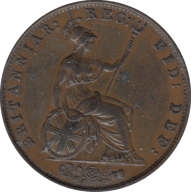 1857 HALFPENNY ( AUNC ) 4 - Halfpenny - Cambridgeshire Coins