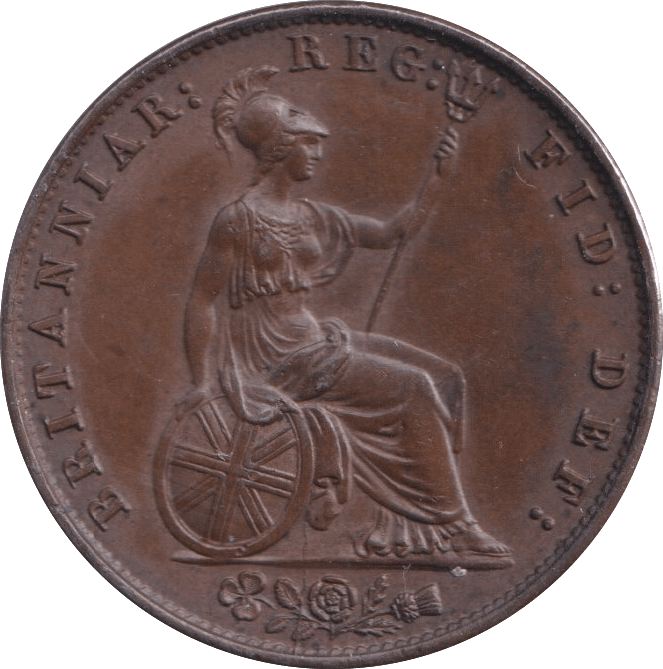 1857 HALFPENNY ( UNC ) - Halfpenny - Cambridgeshire Coins