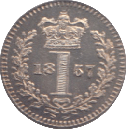 1857 MAUNDY ONE PENNY ( UNC ) - Maundy Coins - Cambridgeshire Coins