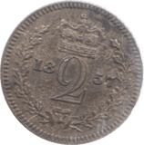 1857 MAUNDY TWOPENCE ( AUNC ) - Maundy Coins - Cambridgeshire Coins