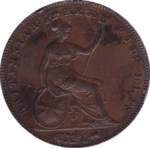 1857 PENNY ( EF ) B EDGE KNOCK - Penny - Cambridgeshire Coins