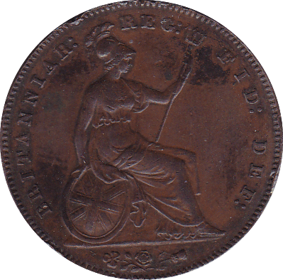 1857 PENNY ( EF ) B EDGE KNOCK - Penny - Cambridgeshire Coins
