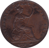 1857 PENNY ( EF ) B EDGE KNOCK - Penny - Cambridgeshire Coins