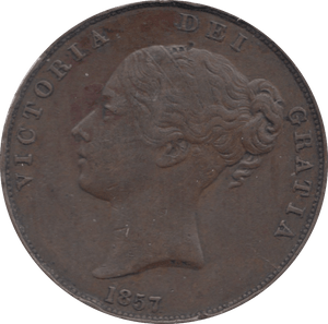 1857 PENNY ( VF ) 3 - Penny - Cambridgeshire Coins