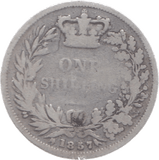 1857 SHILLING ( FAIR ) 9 - Shilling - Cambridgeshire Coins