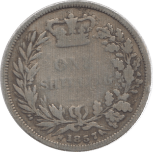 1857 SHILLING ( FAIR ) - Shilling - Cambridgeshire Coins