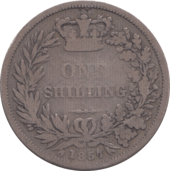 1857 SHILLING ( NF ) - Shilling - Cambridgeshire Coins