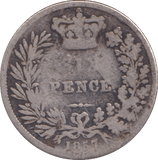 1857 SIXPENCE ( FAIR ) - Sixpence - Cambridgeshire Coins