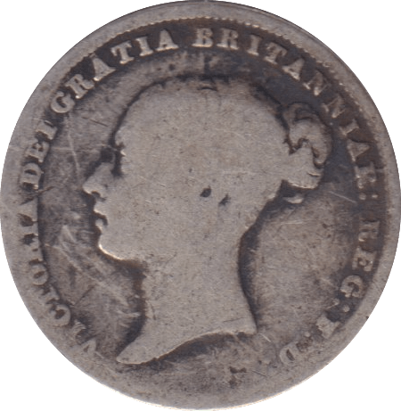 1857 SIXPENCE ( FAIR ) - Sixpence - Cambridgeshire Coins