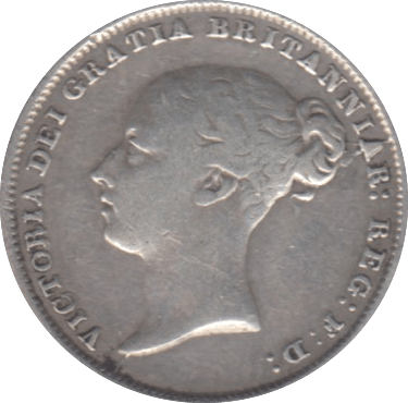 1857 SIXPENCE ( GF ) 5 - Sixpence - Cambridgeshire Coins