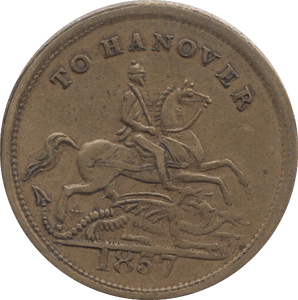 1857 TOKEN TO HANOVER - Token - Cambridgeshire Coins