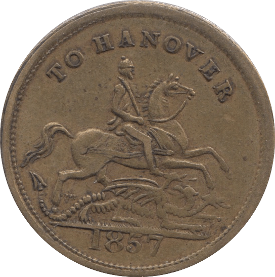 1857 TOKEN TO HANOVER - Token - Cambridgeshire Coins