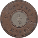 1857 TOY MONEY HALFPENNY - TOY MONEY - Cambridgeshire Coins