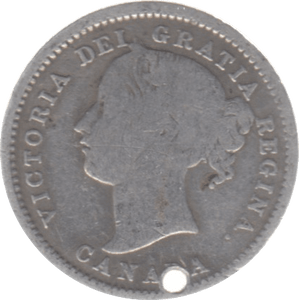 1858 CANADA SILVER 10 CENTS - SILVER WORLD COINS - Cambridgeshire Coins