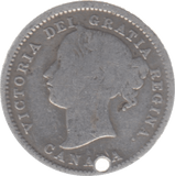 1858 CANADA SILVER 10 CENTS - SILVER WORLD COINS - Cambridgeshire Coins