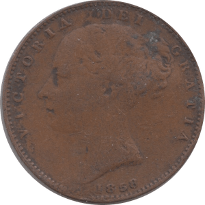 1858 FARTHING ( FAIR ) - Farthing - Cambridgeshire Coins