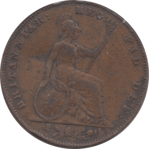 1858 FARTHING ( FAIR ) - Farthing - Cambridgeshire Coins