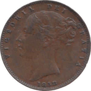 1858 FARTHING ( GVF ) 23 - Farthing - Cambridgeshire Coins