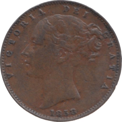 1858 FARTHING ( GVF ) 23 - Farthing - Cambridgeshire Coins