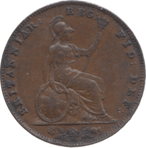 1858 FARTHING ( GVF ) 23 - Farthing - Cambridgeshire Coins
