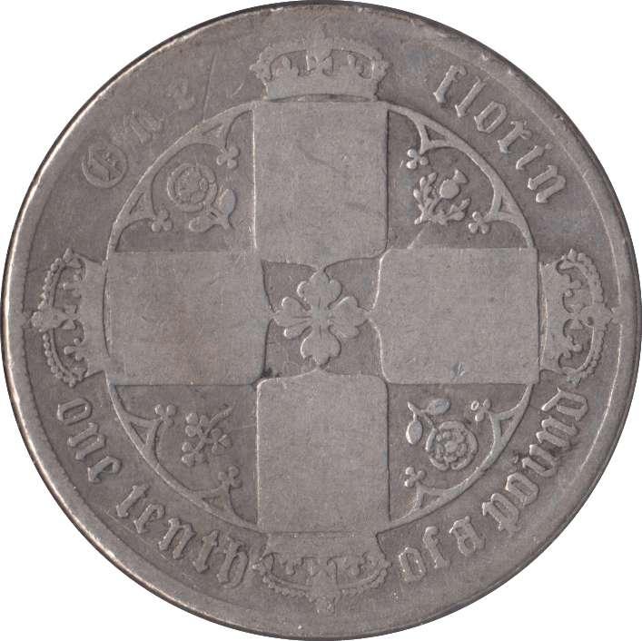 1858 FLORIN ( FAIR ) - FLORIN - Cambridgeshire Coins