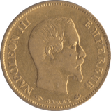 1858 GOLD 10 FRANCS FRANCE - Gold World Coins - Cambridgeshire Coins