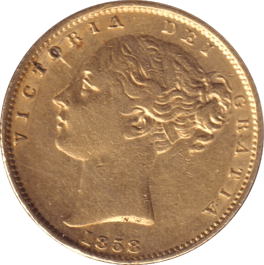 1858 GOLD SOVEREIGN ( GVF ) - Sovereign - Cambridgeshire Coins