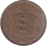 1858 GUERNSEY 8 DOUBLES - WORLD COINS - Cambridgeshire Coins