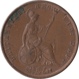 1858 HALFPENNY ( AUNC ) - Halfpenny - Cambridgeshire Coins