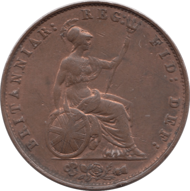 1858 HALFPENNY ( AUNC ) - Halfpenny - Cambridgeshire Coins