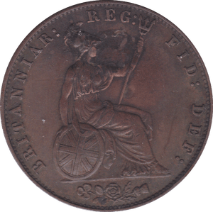 1858 HALFPENNY ( EF ) - Halfpenny - Cambridgeshire Coins