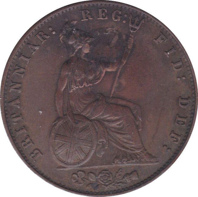 1858 HALFPENNY ( EF ) - Halfpenny - Cambridgeshire Coins