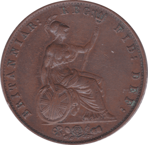 1858 HALFPENNY ( GVF ) A - Halfpenny - Cambridgeshire Coins