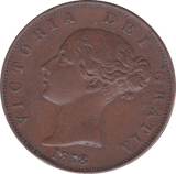 1858 HALFPENNY ( GVF ) A - Halfpenny - Cambridgeshire Coins