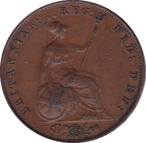 1858 HALFPENNY ( GVF ) - Halfpenny - Cambridgeshire Coins