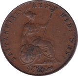 1858 HALFPENNY ( GVF ) - Halfpenny - Cambridgeshire Coins