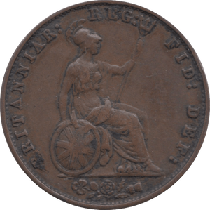 1858 HALFPENNY ( VF ) 4 - Halfpenny - Cambridgeshire Coins