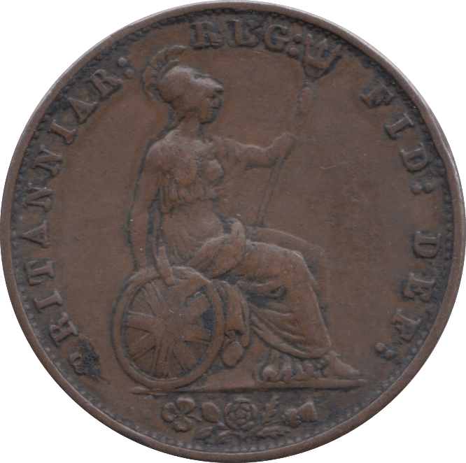 1858 HALFPENNY ( VF ) 4 - Halfpenny - Cambridgeshire Coins