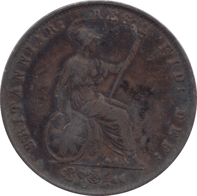 1858 HALFPENNY ( VF ) 8 - HALFPENNY - Cambridgeshire Coins