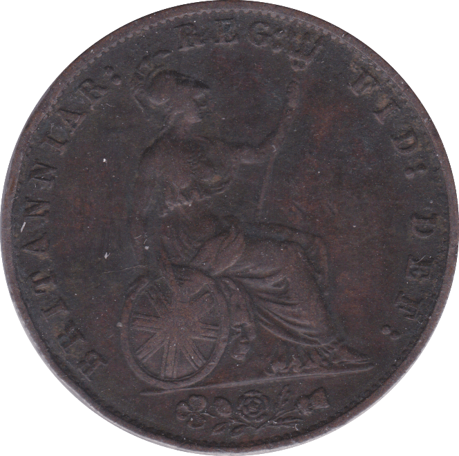 1858 HALFPENNY ( VF ) A - Halfpenny - Cambridgeshire Coins